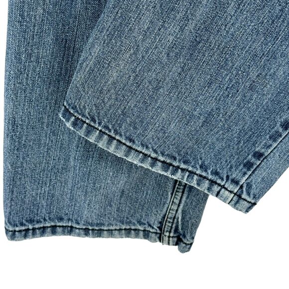 Levi's 514 Men Blue Straight Slim Jeans W32 L32 Red Tab 5 Pocket Zip 100% Cotton - Picture 7 of 10